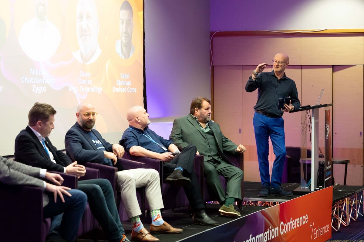 Andy Jarvis on a conference panel discussion